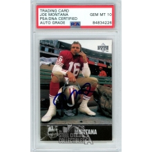 Joe Montana 1997 Upper Deck Autograph Card #178 PSA/DNA 10