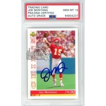 Joe Montana 1993 Upper Deck Autograph Card #460 PSA/DNA 10