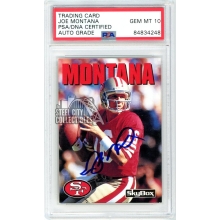 Joe Montana 1992 Skybox Autograph Card #227 PSA/DNA 10
