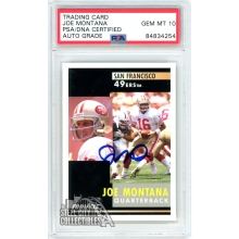 Joe Montana 1991 Pinnacle Autograph Card #22 PSA/DNA 10