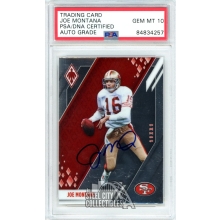 Joe Montana 2021 Panini Phoenix  Football Autograph Card #82 PSA/DNA 10