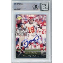 Joe Montana 1995 Upper Deck Autograph Card #111 BAS 10