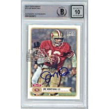 Joe Montana 2012 Topps Magic Autograph Card #72 BAS 10