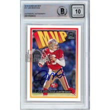 Joe Montana 2018 Panini Donruss MVP Autograph Card #17 BAS 10