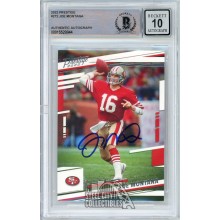 Joe Montana 2022 Panini Prestige Autograph Card #272 BAS 10