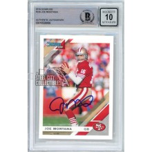 Joe Montana 2019 Panini Donruss Autograph Card #226 BAS 10