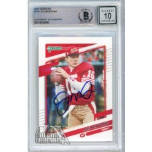 Joe Montana 2021 Panini Donruss Variation Autograph Card #57 BAS 10