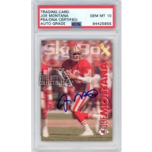 Joe Montana 1993 Skybox Autographed Card #139- PSA/DNA Gem MT 10