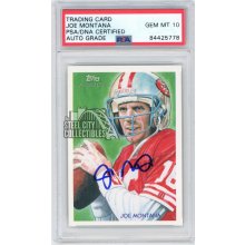 Joe Montana 2009 Topps National Chicle Autographed Card #C46- PSA/DNA Gem MT 10