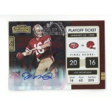 Joe Montana 2021 Panini Contenders Autograph Playoff Ticket Card #PLT-JMO 07/10