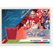 Joe Montana 2019 Panini Donruss Canton Kings Autograph Patch Card #CK-12 08/10