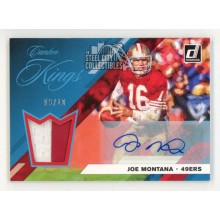 Joe Montana 2019 Panini Donruss Canton Kings Autograph Patch Card #CK-12 09/10