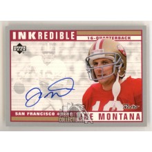 Joe Montana 1999 Upper Deck Inkredible Autograph Card #JM **Creased**