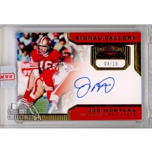 Joe Montana 2019 Panini Plates & Patches Signal Callers Autograph Card 04/10