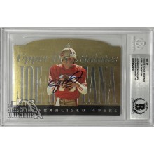 Joe Montana 1995 Upper Deck SP Salute to Joe Montana Autograph Card - BAS 10