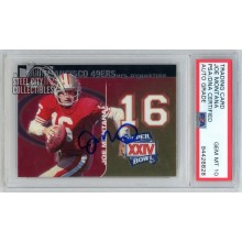 Joe Montana 2008 Topps Chrome SB XXIV Autographed Card - PSA/DNA Gem MT 10