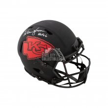 Warren Moon HOF Autographed Kansas City Chiefs Eclipse Authentic Full-Size Football Helmet - BAS (White Ink)