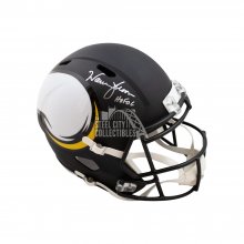 Warren Moon HOF Autographed Minnesota Vikings AMP Replica Full-Size Football Helmet - BAS COA