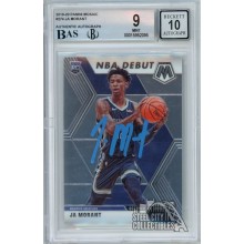 Ja Morant 2019-20 Panini Mosaic Autograph Rookie Card #274 BGS 9 BAS 10 (Blue)