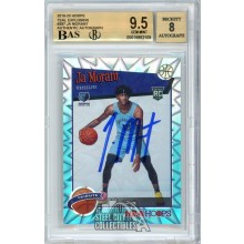 Ja Morant 2019-20 Hoops Teal Explosion Autograph Rookie Card #297 BGS 9.5 BAS 8