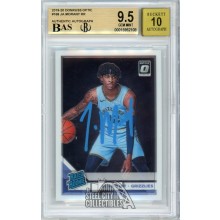 Ja Morant 2019-20 Panini Optic Autograph Rookie Card #168 BGS 9.5 BAS 10 (Blue)