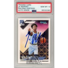 Ja Morant 2019-20 Panini Donruss The Rookies Autograph RC Card #2 PSA/DNA 10