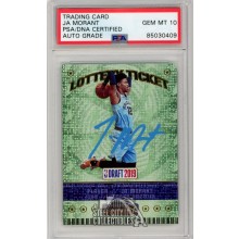 Ja Morant 2019-20 Panini Contenders Lottery Ticket Autograph Rookie Card #2 PSA/DNA 10 (Light Blue)