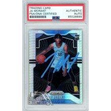 Ja Morant 2019-20 Panini Prizm Hyper Autograph Rookie Card #249 PSA/DNA (Blue)