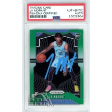 Ja Morant 2019-20 Panini Prizm Green Autograph Rookie Card #249 PSA/DNA (Blue)