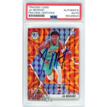 Ja Morant 2019-20 Panini Mosaic Reactive Orange Autograph Rookie Card #219 PSA/DNA