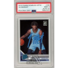 Ja Morant 2019-20 Panini Donruss Optic Rated Rookie Autograph Card #168 PSA 9 PSA/DNA 10 (Light Blue)