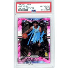 Ja Morant 2019-20 Panini Prizm Pink Ice Autograph Rookie Card #249 PSA/DNA (Blue)