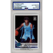Ja Morant 2019-20 Panini Optic Autograph Rookie Card #168 PSA/DNA (Blue)