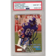 Randy Moss 1998 Topps Stadium Club Autograph Rookie Card RC #189 PSA/DNA 10