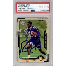 Randy Moss 1998 Upper Deck Autograph Rookie Card RC #17 PSA/DNA 10