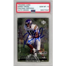 Randy Moss 1998 Upper Deck Black Diamond Autograph Rookie Card RC #97 PSA/DNA 10