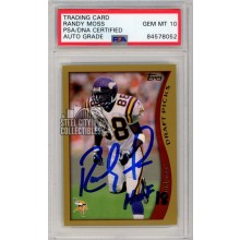 Randy Moss 1998 Topps HOF 18 Autograph Rookie Card RC #352 PSA/DNA 10