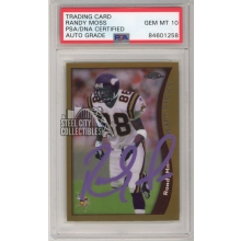 Randy Moss 1998 Topps Chrome Autograph Rookie Card RC #35 PSA/DNA 10 (Purple)