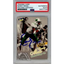 Randy Moss 1998 Fleer Ultra Gold Autograph Rookie Card RC #207G PSA/DNA
