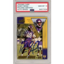 Randy Moss 1998 Pacific Aurora Autograph Rookie Card #94 PSA/DNA 10
