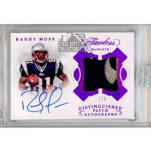 Randy Moss 2018 Panini Flawless Pink Distinguished Patch Auto Card #DI-RM 1/4