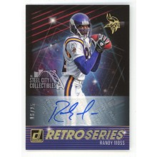 Randy Moss 2021 Panini Donruss Retro Series Autograph Card #RS14 06/25