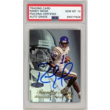 Randy Moss 1998 Flair Showcase Autograph Rookie Card RC #235 PSA/DNA 10