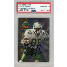 Randy Moss 1998 Playoff Football Silver Autograph Rookie Card #9 PSA/DNA 10