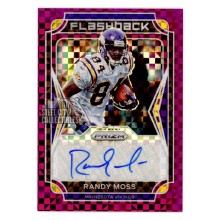 Randy Moss 2021 Panini Prizm Purple Flashback Autograph Card #FA-RM 02/25