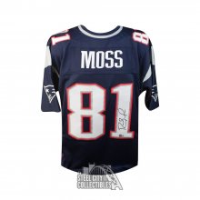 Randy Moss Autographed New England Patriots Mitchell & Ness Football Jersey - BAS