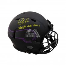 Randy Moss Straight Cash Homie Autographed Vikings Eclipse Authentic Full-Size Helmet - BAS COA