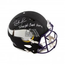 Randy Moss Straight Cash Homie Autographed Vikings Authentic Flat Black Full-Size Helmet JSA