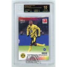 Youssoufa Moukoko 2020-21 Topps Now Bundesliga Rookie Card #45 - BGS Black Label 10 Pristine