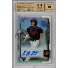 Ryan Mountcastle 2015 Bowman Chrome Draft 1st Bowman Refractor Autograph Card #BCARMO BGS 9.5 Gem Mint